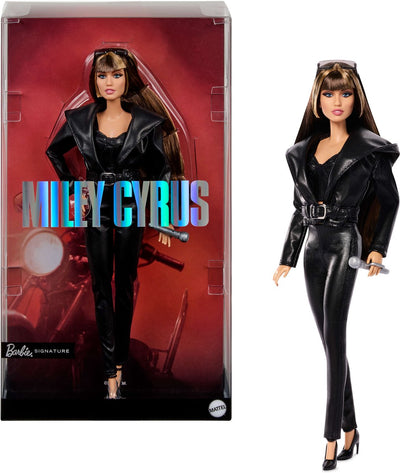 Barbie signature Miley Cyrus - poupée de collection en tenue 2 pièces en cuir artificiel