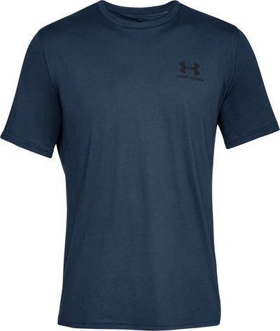 Under Armour UA M Sportstyle LC SS-Blu Chemise de sport pour hommes - Academy - Noir