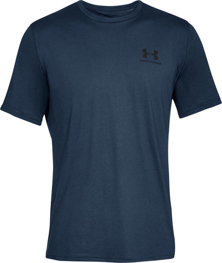Under Armour UA M Sportstyle LC SS-Blu Chemise de sport pour hommes - Academy - Noir