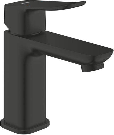 Mitigeur lavabo Grohe Dice - taille S - économie d'eau - avec vidage push-open - noir mat