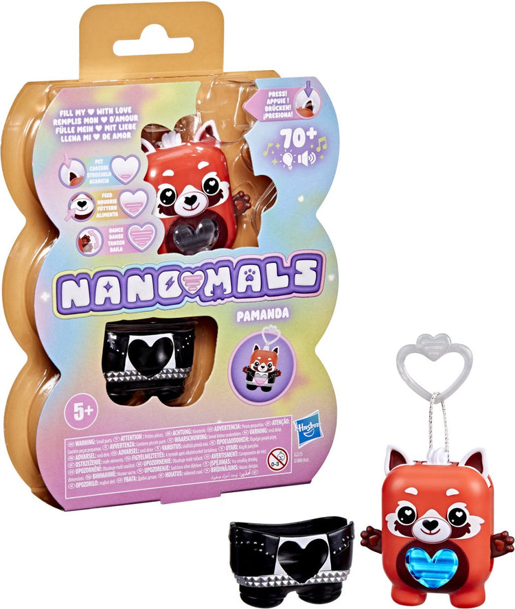Nano-mals Pamanda le panda rouge - jouet électronique interactif