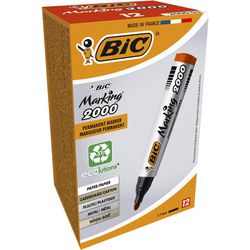 Marqueur permanent bic 2000 large 1,7 mm rond rouge séchage rapide sans odeur