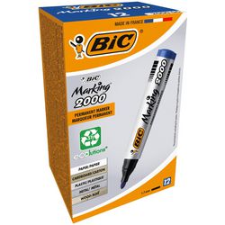 Marqueur permanent bic 2000 large 1,7 mm bleu rond séchage rapide sans odeur