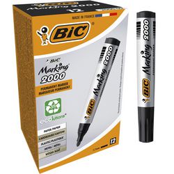 Marqueur permanent bic 2000 large 1,7 mm rond noir séchage rapide sans odeur