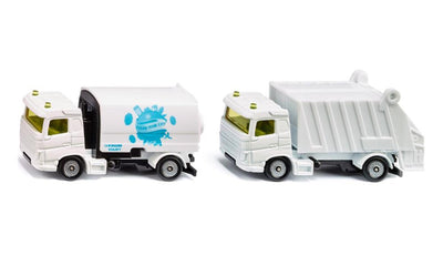 Camion poubelle balayeuse Siku 1:87