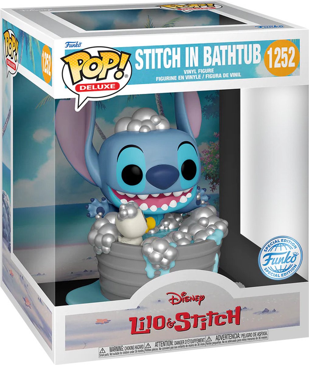 Point Funko dans la baignoire - pop ! deluxe - figurine Lilo et Stitch