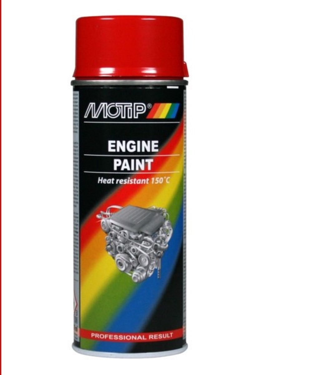 Motip 1051527 - peinture moteur Volvo rouge bombe aérosol 400 ml | 1 pièce