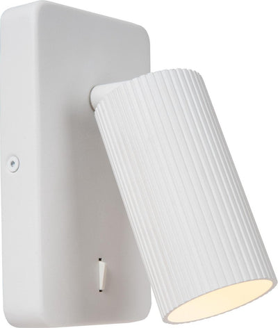 Lucide clubs - lampe de chevet applique - 1xgu10 - blanc
