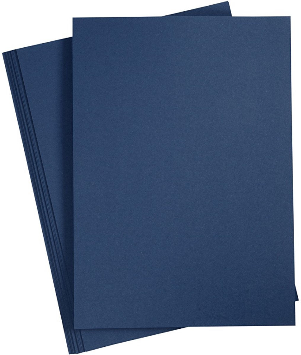 Papier Blauw A4 110gr, 20st.