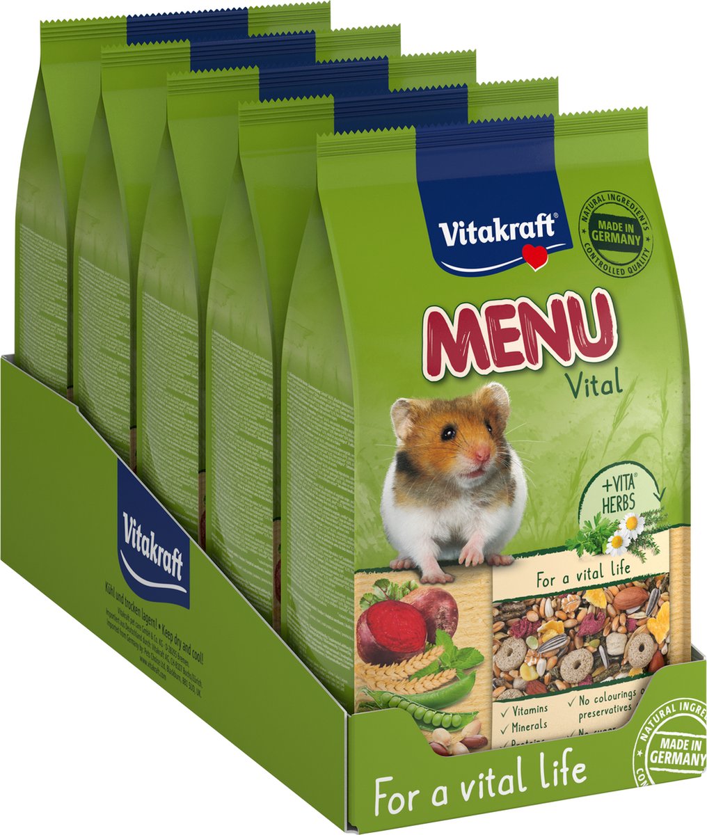 Vitakraft menu nourriture vitale pour hamster - 5x1 kg