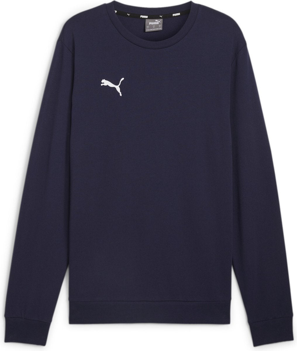 Pull de sport Puma teamgoal casuals ras du cou sweat pour homme - marine- blanc