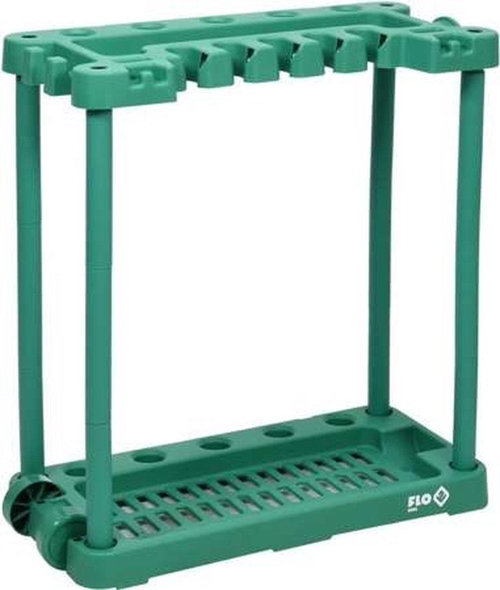 Porte-outils de jardin Flo - 84 x 74 x 35 cm - plastique - vert - max. 45 kg