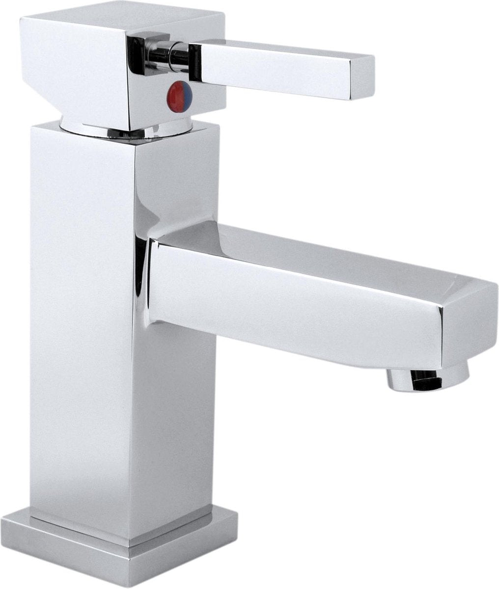 Robinet de lavabo Plieger Raya - robinet de lavabo avec vidage - chrome