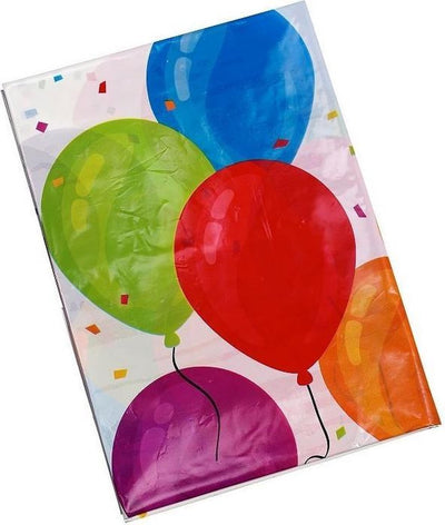 Tom party casa nappe confettis de fête - 130x180 cm - nappe en plastique - protection de table - décoration de fête