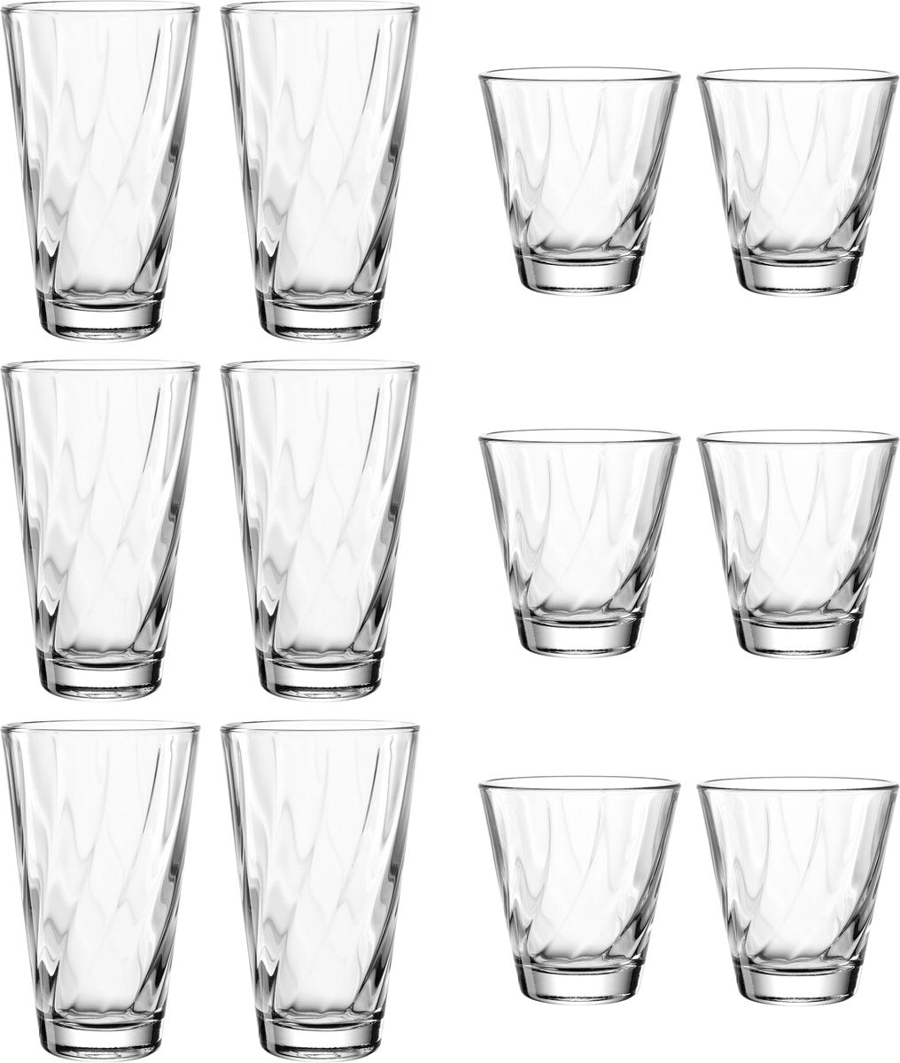 Ensemble de verres Leonardo Twist 12 pièces