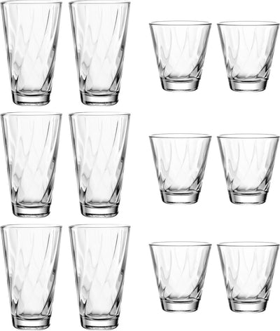 Ensemble de verres Leonardo Twist 12 pièces