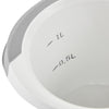 Keeper bol mélangeur antidérapant 1,5l blanc gris
