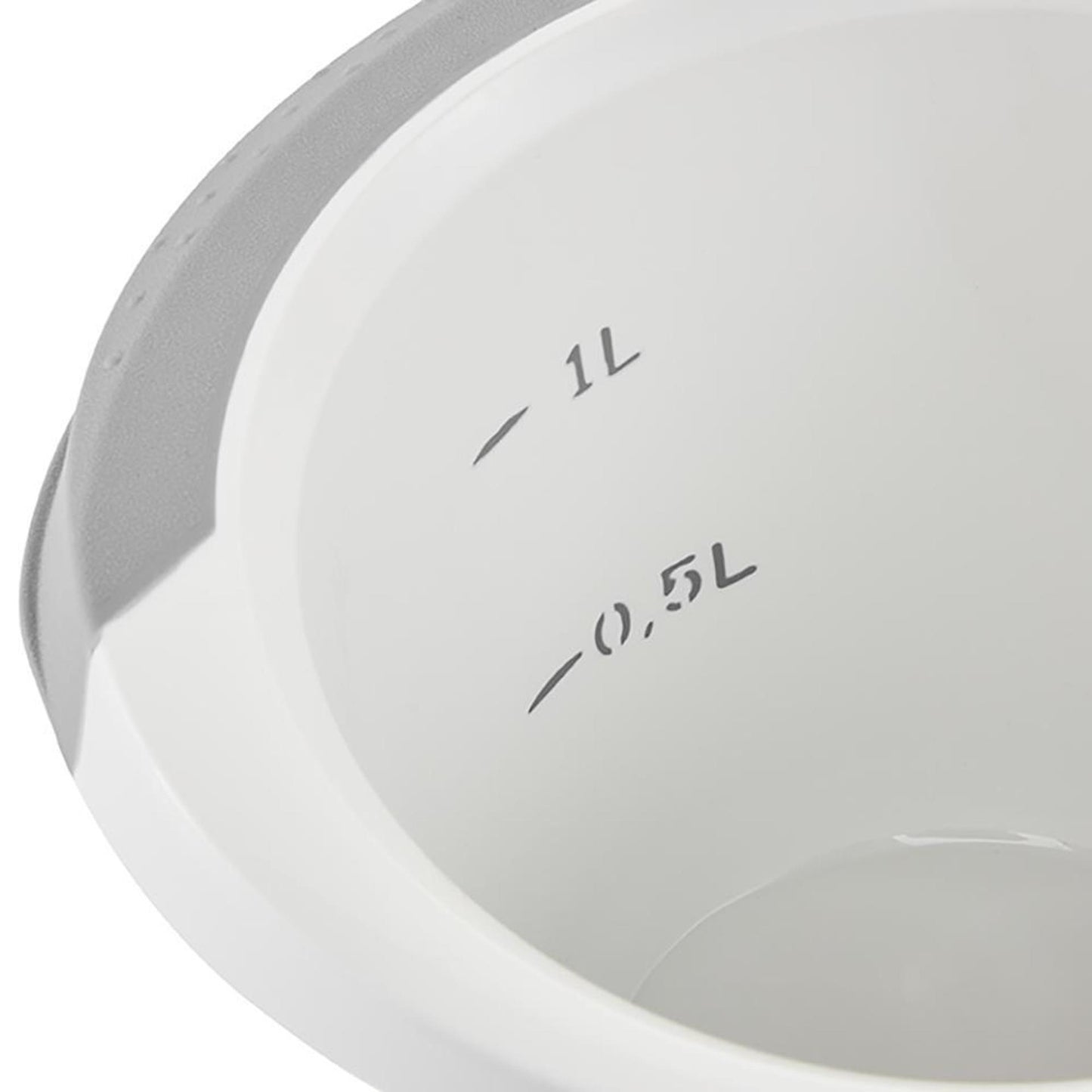 Keeper bol mélangeur antidérapant 1,5l blanc gris