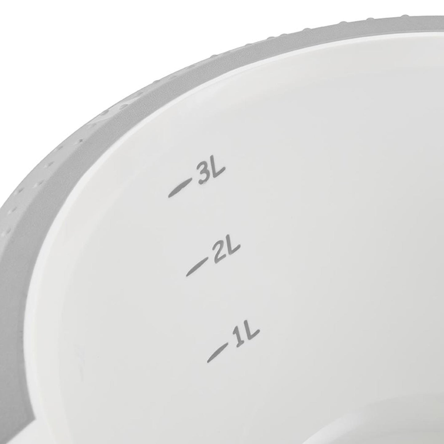 Keeper bol mélangeur antidérapant 3,5l blanc gris