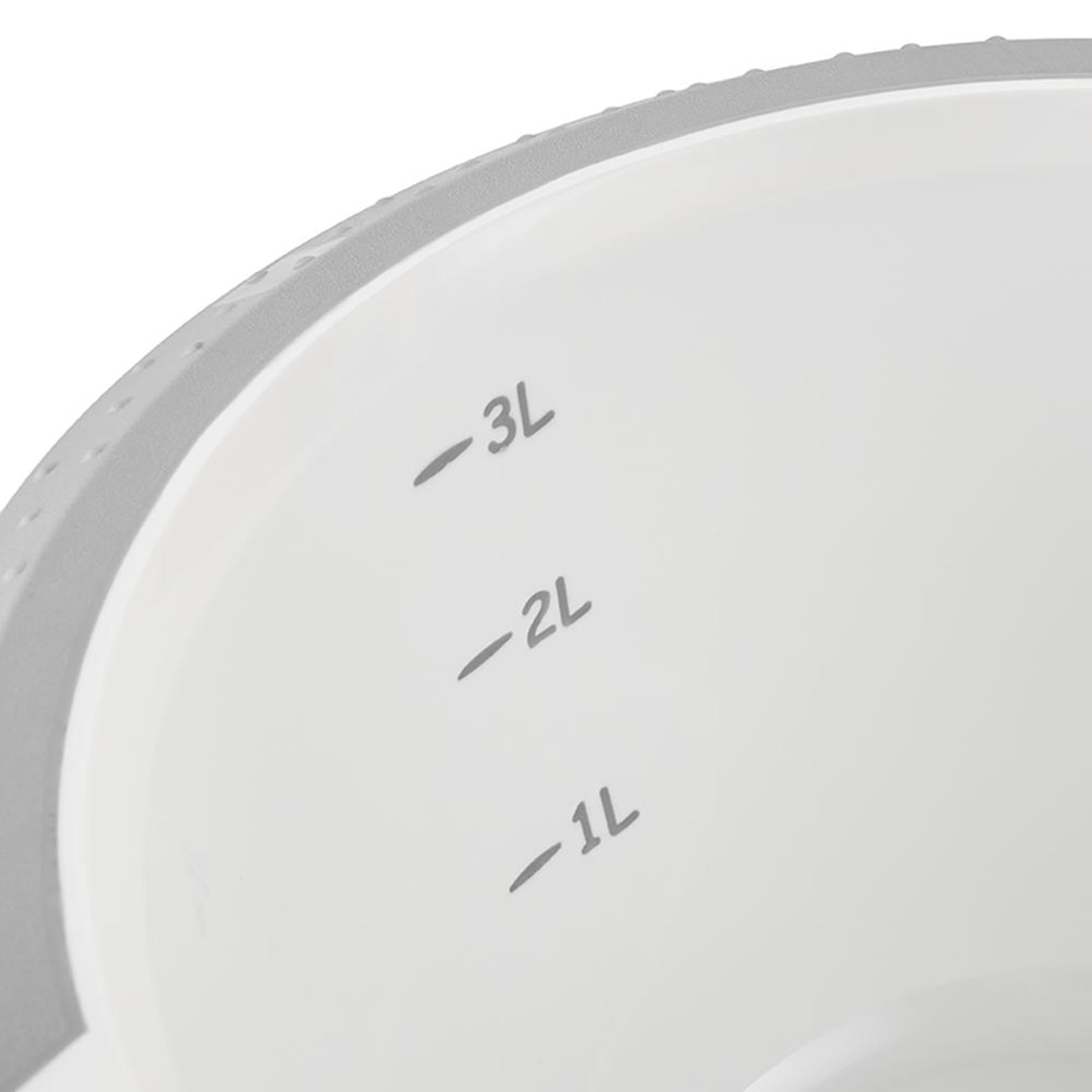 Keeper bol mélangeur antidérapant 3,5l blanc gris