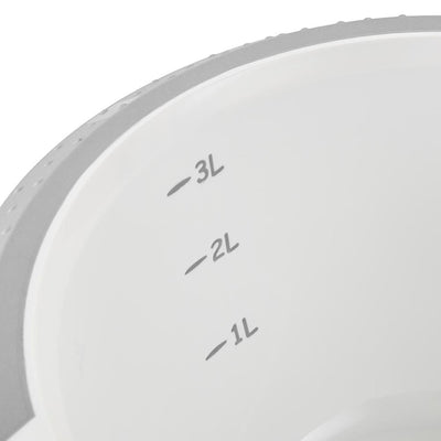 Keeper bol mélangeur antidérapant 3,5l blanc gris
