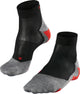 Falke ru5 chaussettes de course courtes en matériau fonctionnel anti-ampoules hommes noir - taille 39-41