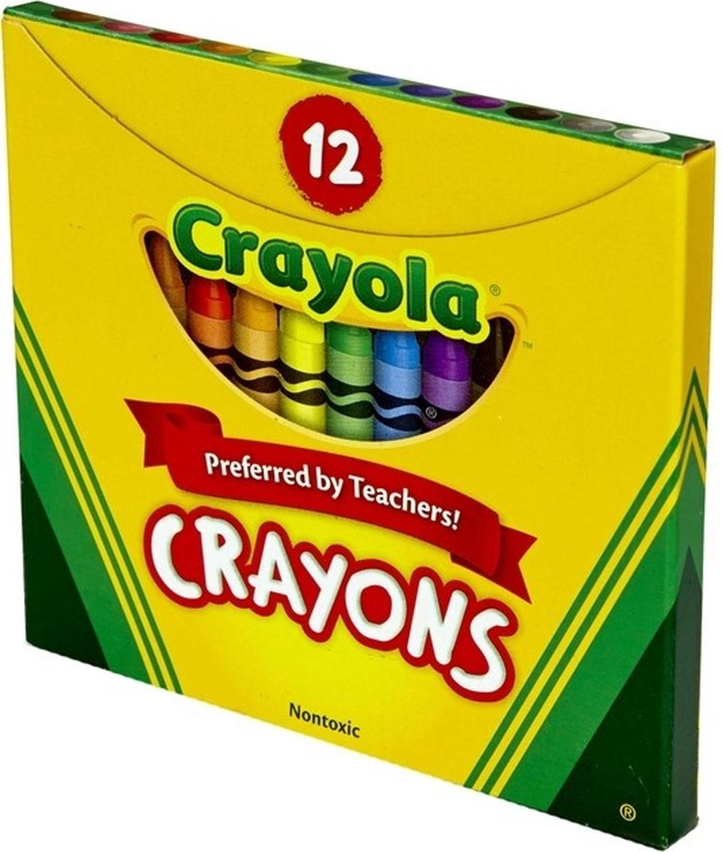 Crayons crayola Goliath - ensemble de 12 crayons de cire colorés
