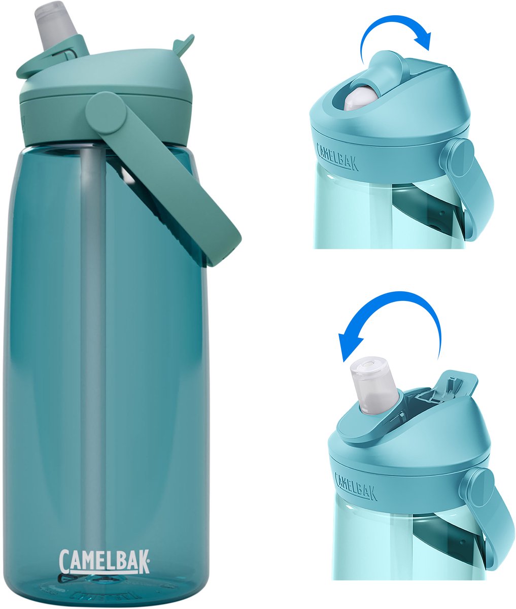 Camelbak thrive flip paille - gourde - 1 l - turquoise (cove)