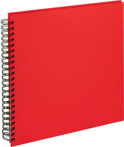 Walther sa-510-r tissu - album à spirale - format 30 x 30 cm - rouge