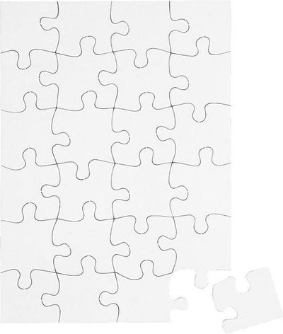 Creativ Company Puzzle, DIM 15x21 cm, blanc, 24 parties, 16 pièces 1 boîte