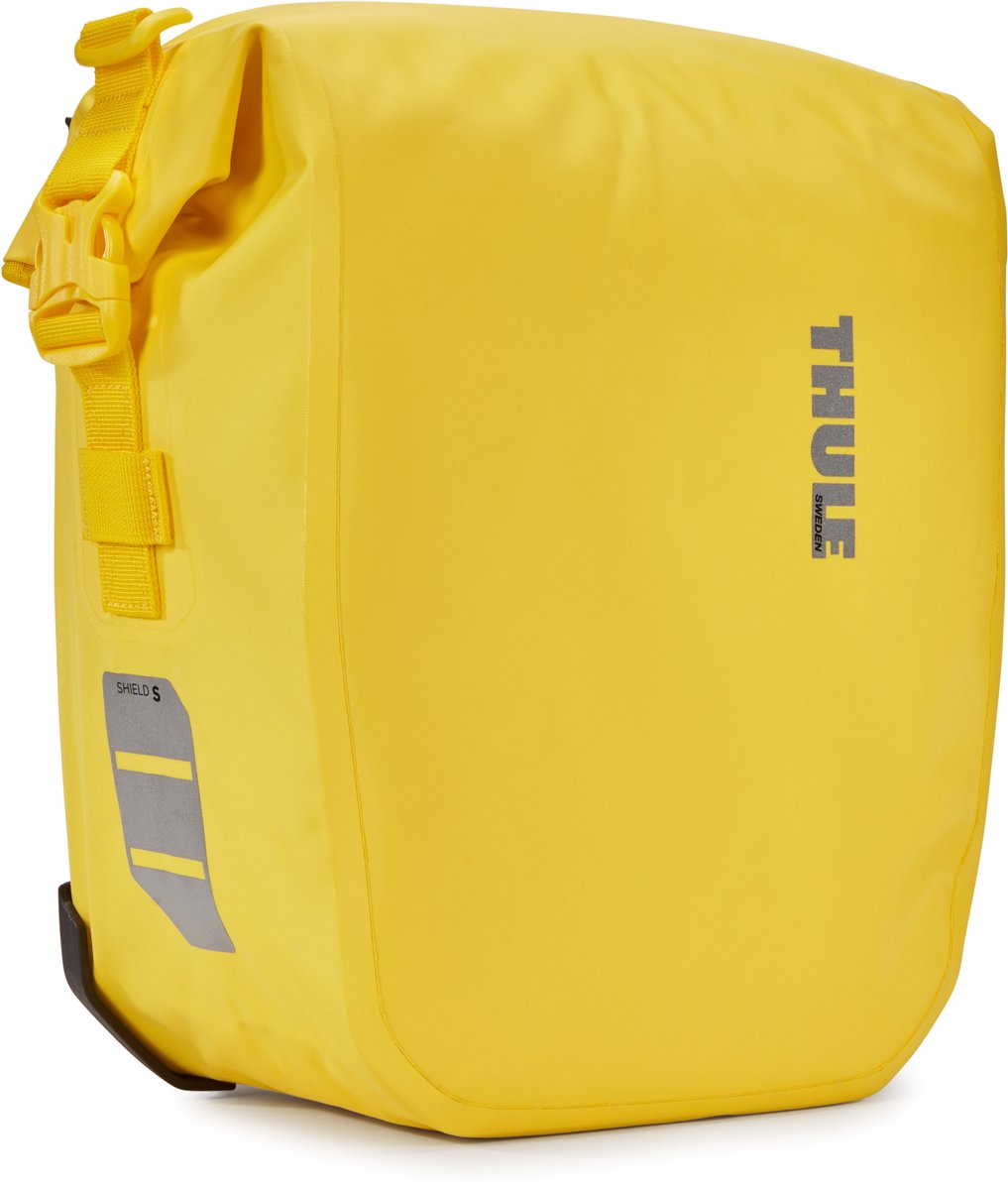 Sacoche de vélo Thule Shield - jaune - capacité 13 l - lot de 2 pièces capacité totale 26 l