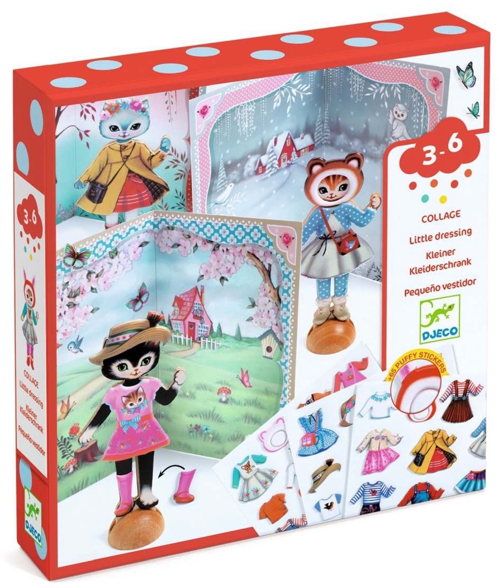 Djeco habille les poupées chats 3-6 ans