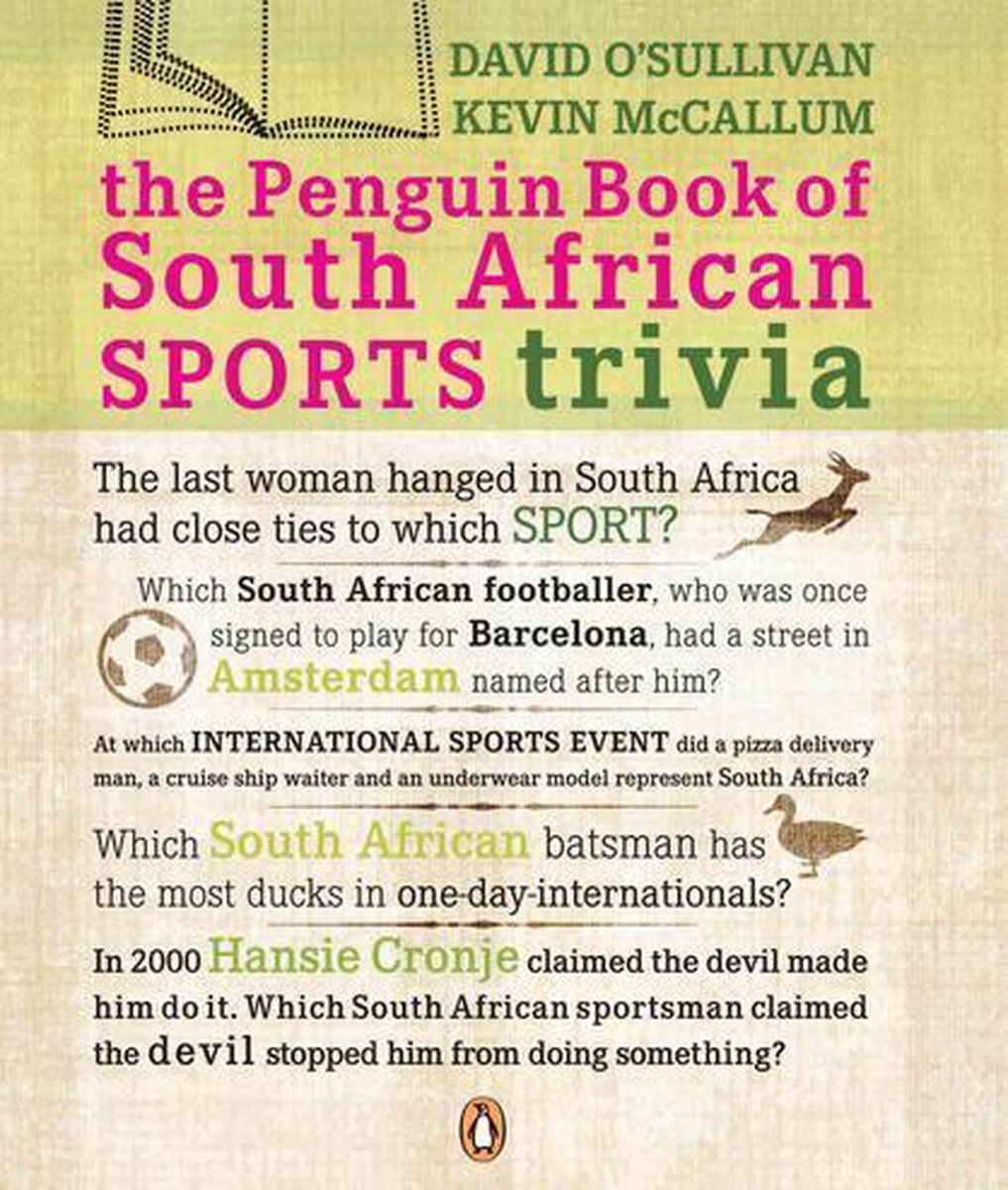 Le livre des pingouins sur les sports sud-africains