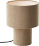 Brilliant tony - lampe de table - e27 max 1x25w - tissu côtelé - gris