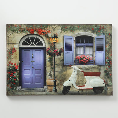 Boltze maison peinture murale 1led h40cm