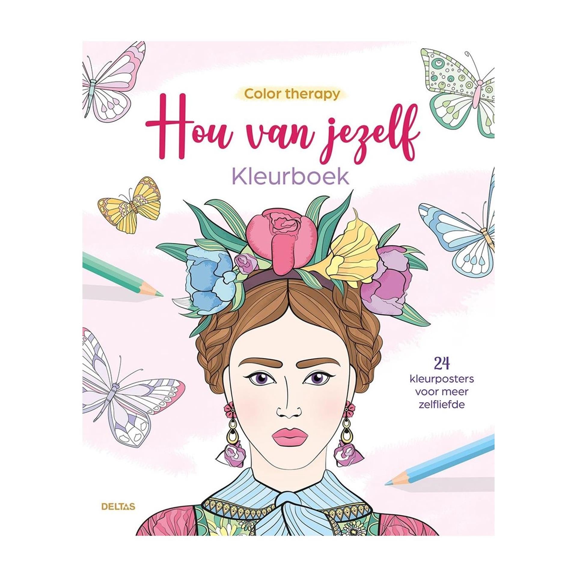 Livre de coloriage Deltas Color Therapy Love yourself