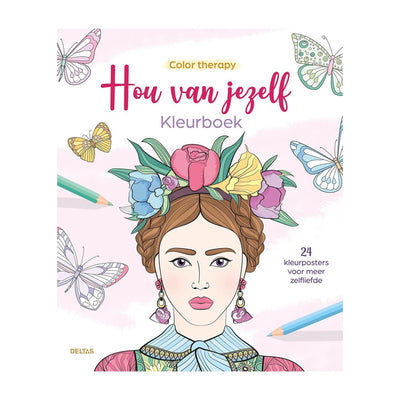 Livre de coloriage Deltas Color Therapy Love yourself