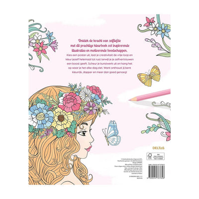 Livre de coloriage Deltas Color Therapy Love yourself