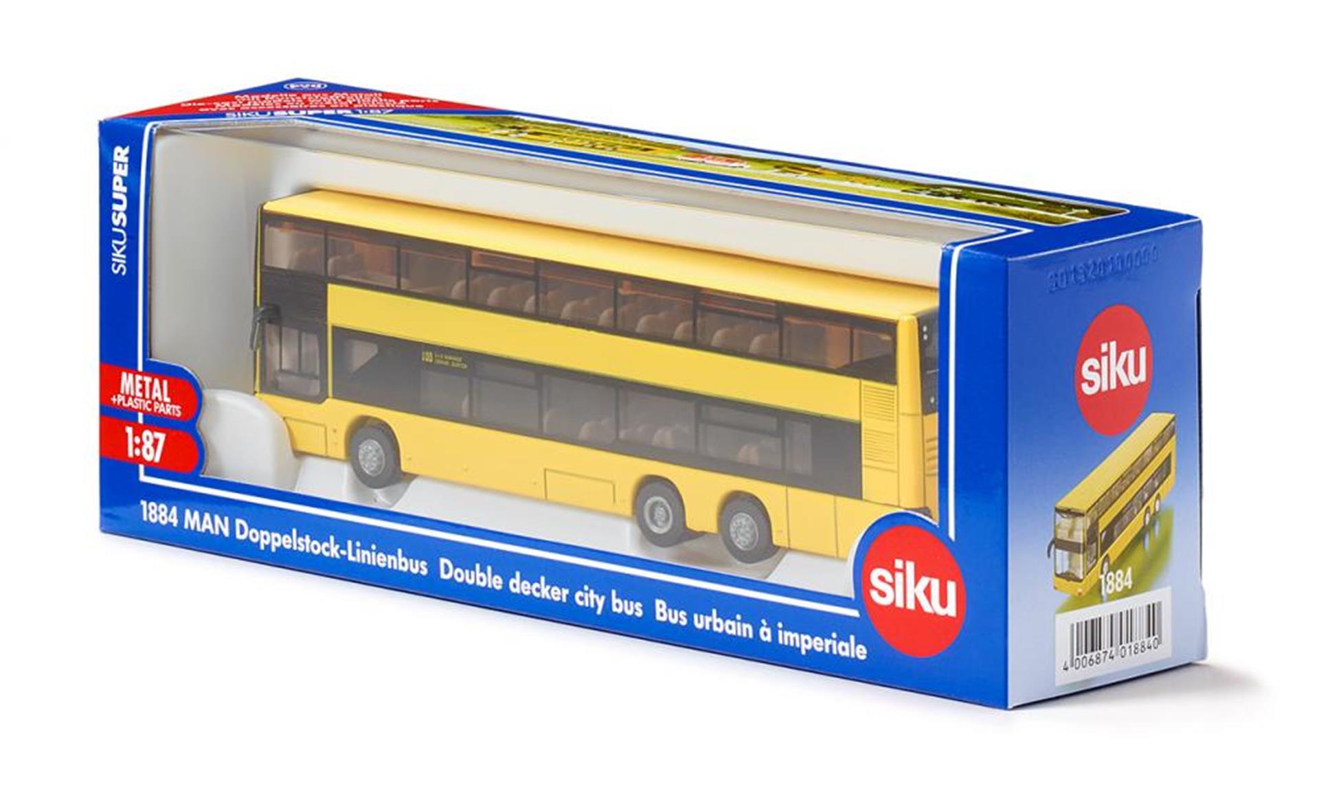 Siku 1884 homme bus urbain à deux étages 1:87