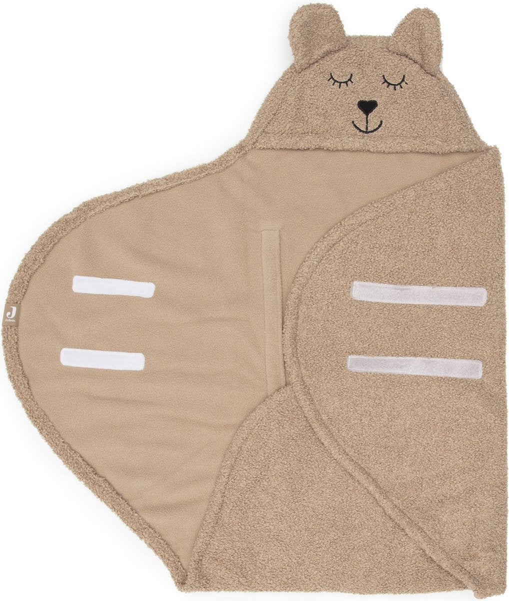 Jollein couverture wrap ours boucle biscuit
