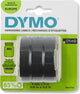 Ruban d'étiquettes en relief original Dymo | rouleaux de 9 mm x 3 m | blanc sur noir | autocollant | pour étiqueteuses pour gaufrage | 3 pièces