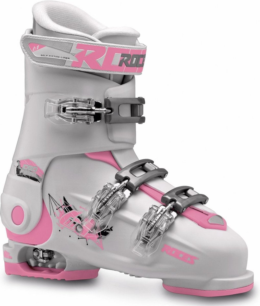 Roces - idea free - chaussures de ski - enfants - 22,5-25,5 (36-40) - blanc - rose