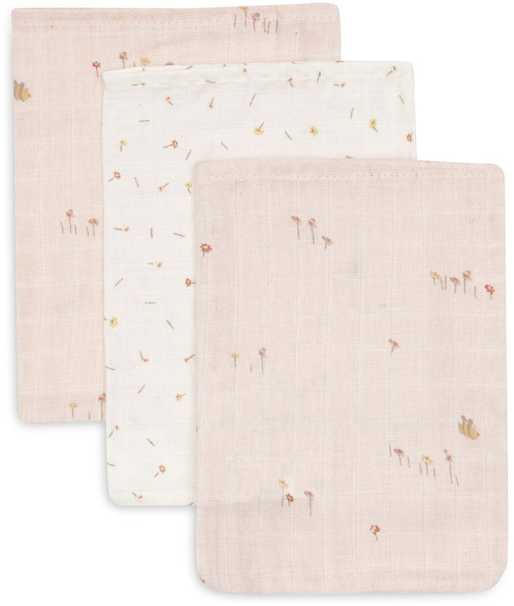 Serviette buccale hydrophile Jollein - 15x20cm - joli pique-nique - 3 pièces