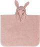 Jollein - poncho de bain bébé éponge - cape de bain enfant avec capuche - rose sauvage