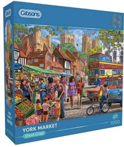 Gibsons - York Market (par Steve Crisp) - 1000 pièces 68×49cm (l×h) - puzzle pour adultes