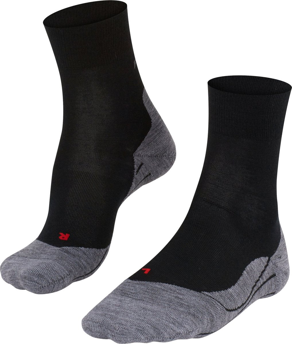 Falke ru4 laine anti-ampoules laine matériau fonctionnel chaussettes de course femme noir - taille 41-42