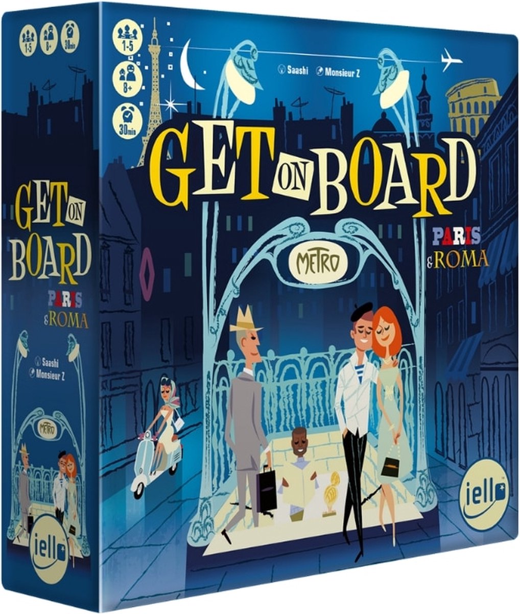 Iello monte à bord paris roma - jeu de société