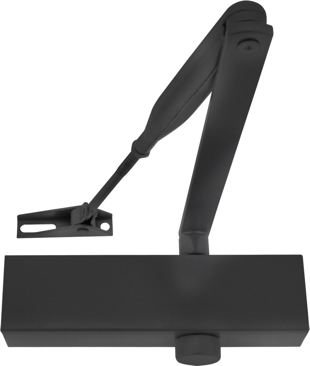 Ferme-porte Starx - 60-85 kg - noir mat - aluminium