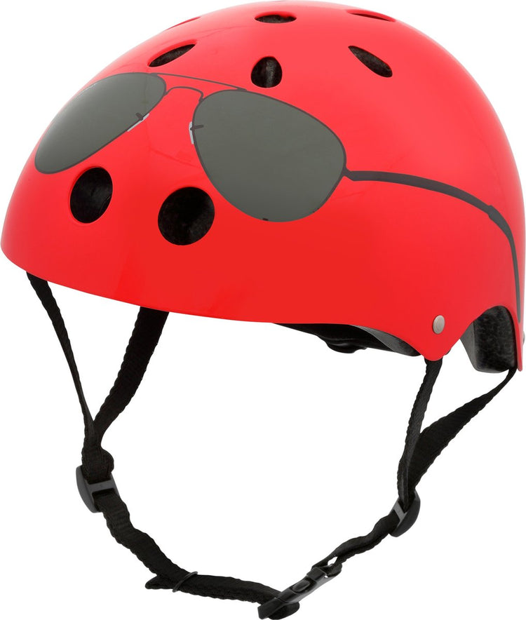 Casque de vélo Mini Hornit Lids pour enfants avec feu arrière LED - le(s) aviateur(s)