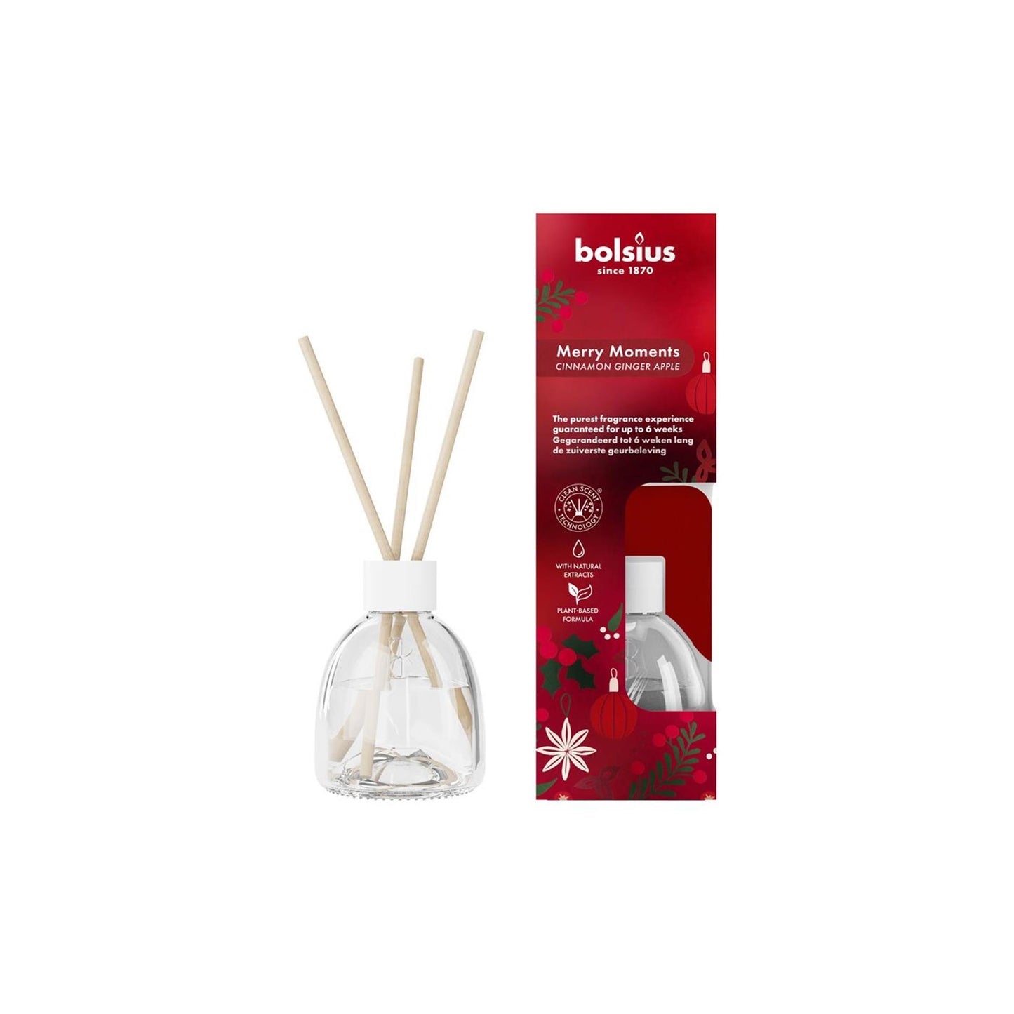 Bolsius bâtonnets parfumés joyeux moments 60ml
